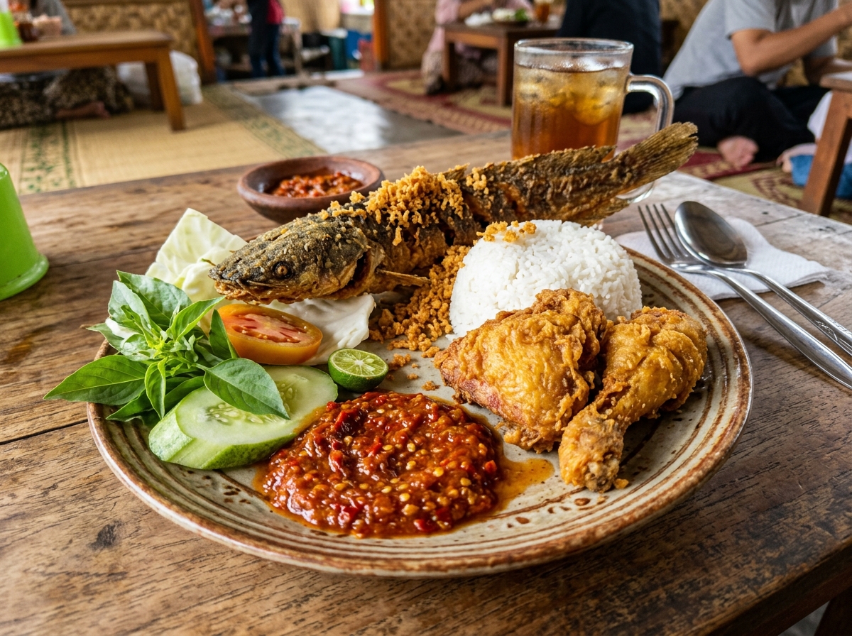 Ayam Geprek + Nasi + Es Teh